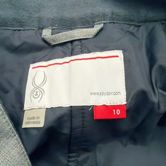 Spyder Snow Pants Womens Size 10 Ski Snowboard Gray Insulated - Picture 2 of 15